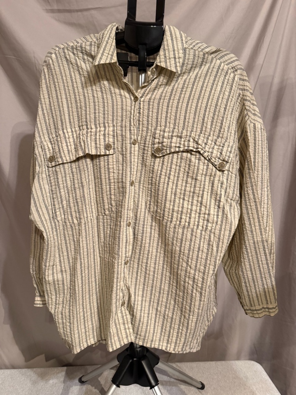 THE WEEKND x SEOUL 2018 Asia Tour Striped Button-Down Shirt‎ 🌟🎤